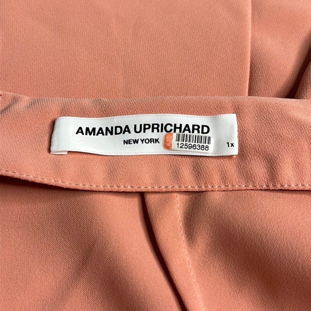 Amanda Uprichard Wrap Front Trousers Pale Pink - Picture 8 of 8